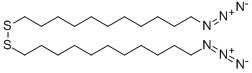 双(11-叠氮十一烷基)二硫化物 结构式