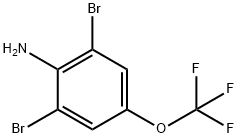 ２，６ジブロモ４トリフルオロメトキシアニリン 化学構造式