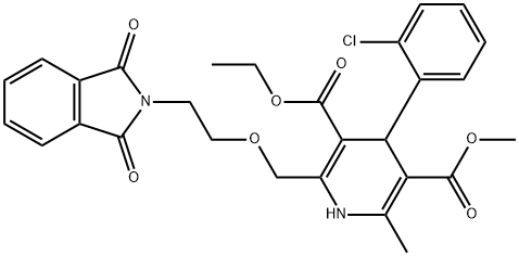 邻苯二甲酰基氨氯地平, 88150-62-3, 结构式