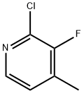 2-氯-3-氟-4-甲基吡啶, 881891-82-3, 结构式