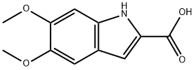 5,6-ジメトキシ-1H-インドール-2-カルボン酸 化学構造式