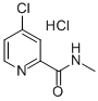 4-クロロ-N-メチルピリジン-2-カルボキサミド塩酸塩 化学構造式