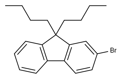 2-溴-9,9-二丁基芴, 88223-35-2, 结构式