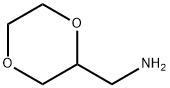 (1,4-ジオキサン-2-イルメチル)アミン 化学構造式