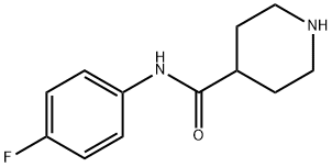 PIPERIDINE-4-CARBOXYLIC ACID (4-FLUORO-PHENYL)-AMIDE Structure