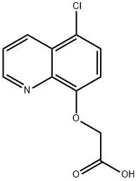(5-氯-8-喹啉氧基)乙酸 结构式