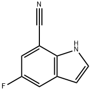 7-CYANO-5-FLUOROINDOLE Structure
