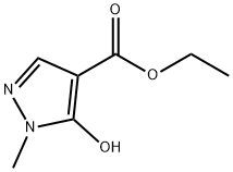 1-甲基-5-羟基吡唑-4-羧酸乙酯 结构式