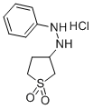 1-Phenyl-2-(tetrahydrothien-3-yl)hydrazine dioxide hydrochloride Struktur