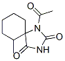 1-Acetyl-6-methyl-1,3-diazaspiro[4.5]decane-2,4-dione Structure