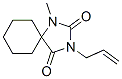 3-Allyl-1-methyl-1,3-diazaspiro[4.5]decane-2,4-dione Structure
