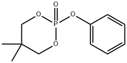 5,5-dimethyl-2-phenoxy-1,3,2-dioxaphosphorinane 2-oxide Struktur