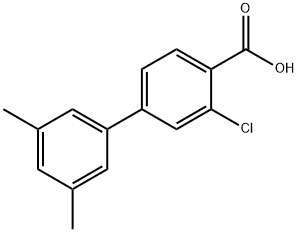 2-Chloro-4-(3,5-diMethylphenyl)benzoic acid 结构式