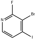 3-BROMO-2-FLUORO-4-IODOPYRIDINE Struktur
