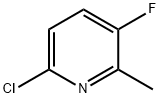 2-クロロ-5-フルオロ-6-メチルピリジン 化学構造式