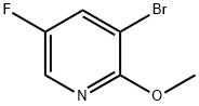3-ブロモ-5-フルオロ-2-メトキシピリジン 化学構造式