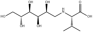 (2S)-3-methyl-2-[[(2S,3R,4R,5R)-2,3,4,5,6-pentahydroxyhexyl]amino]buta noic acid Structure