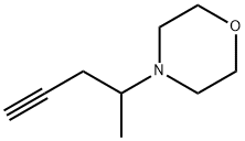 Morpholine,  4-(1-methyl-3-butynyl)-  (9CI) Structure