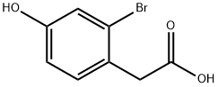 2-BROMO-4-HYDROXYPHENYLACETIC ACID Structure