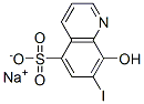 sodium 8-hydroxy-7-iodoquinoline-5-sulphonate  Struktur