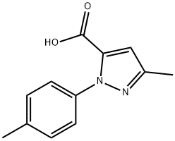 5-甲基-2-P-甲苯基-2H-吡唑-3-羧酸 结构式