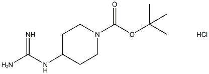 1-BOC-4-[(氨基亚氨基甲基)氨基]哌啶盐酸盐 结构式