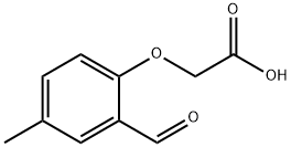 (2-甲酰基-4-甲基苯氧基)乙酸, 88521-64-6, 结构式