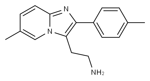 2-(6-METHYL-2-P-TOLYL-IMIDAZO[1,2-A]PYRIDIN-3-YL)-ETHYLAMINE Structure