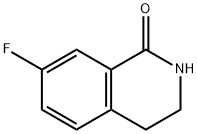 7-氟-3,4-二氢-2H-异喹啉-1-酮 结构式