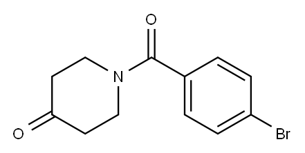 1-(4-BROMO-BENZOYL)-PIPERIDIN-4-ONE Structure
