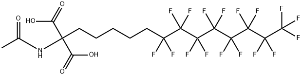 (Acetamido)[5-(perfluorooct-1-yl)pent-1-yl]propane-1,3-dioic acid Structure