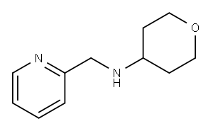 N-(四氢-2H-吡喃-4-基)-2-吡啶甲胺, 885277-45-2, 结构式
