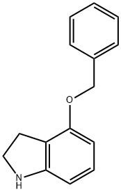 4-BENZYLOXY-2,3-DIHYDRO-1H-INDOLE Structure