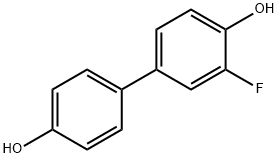 3-フルオロ-[1,1'-ビフェニル]-4,4'-ジオール 化学構造式