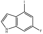 6-氟-4-碘-吲哚, 885520-49-0, 结构式