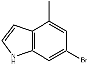 6-溴-4-甲基-吲哚, 885520-51-4, 结构式
