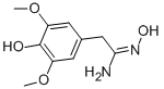 N-HYDROXY-2-(4-HYDROXY-3,5-DIMETHOXY-PHENYL)-ACETAMIDINE Structure