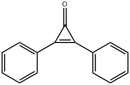 1,2-ジフェニル-1-シクロプロペン-3-オン 化学構造式