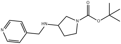 1-BOC-3-N-(PYRIDIN-4-YLMETHYL)-AMINO-PYRROLIDINE
 Structure