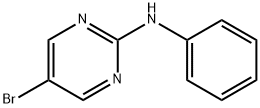 5-ブロモ-N-フェニルピリミジン-2-アミン 化学構造式