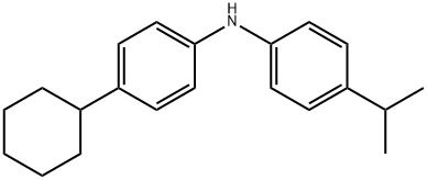 (4-环己烷苯基)-4-异丙基苯胺, 886365-92-0, 结构式