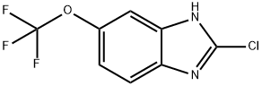 1H-BENZIMIDAZOLE, 2-CHLORO-5-(TRIFLUOROMETHOXY)- Structure