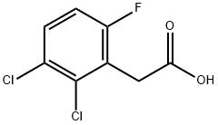 2,3-二氯-6-氟苯乙酸, 886497-57-0, 结构式