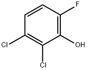 2,3-ジクロロ-6-フルオロフェノール 化学構造式
