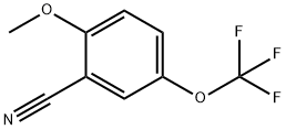 2-甲氧基-5-(三氟甲氧基)苯甲腈 结构式