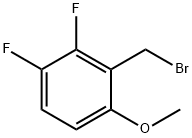 2-(ブロモメチル)-3,4-ジフルオロ-1-メトキシベンゼン 化学構造式