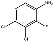3,4-二氯-2-氟苯胺 结构式