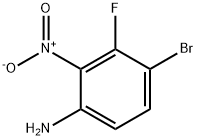 2-硝基-3-氟-4-溴苯胺 结构式