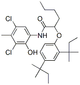 2-[2,4-bis(1,1-dimethylpropyl)phenoxy]-N-(3,5-dichloro-2-hydroxy-4-methylphenyl)hexanamide Structure