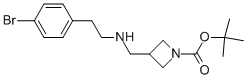 1-BOC-3-([2-(4-BROMO-PHENYL)-ETHYLAMINO]-METHYL)-AZETIDINE Structure